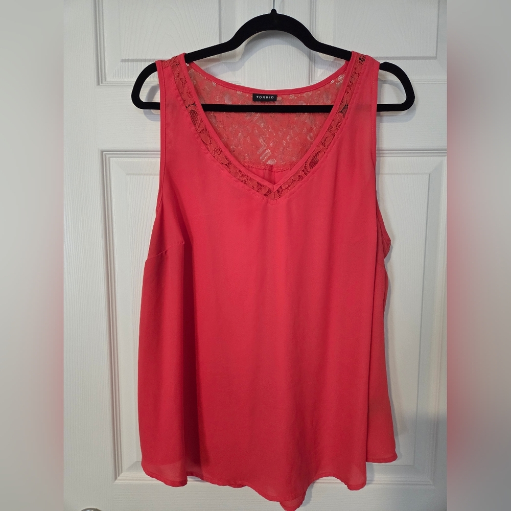 Torrid Coral Sleeveless Top